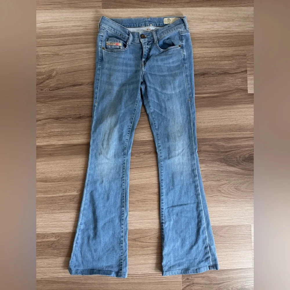 DIESEL D-EBBEY BLUE BOOTCUT LOW WAIST JEANS WOMENS SIZE 25 - Picture 6 of 12